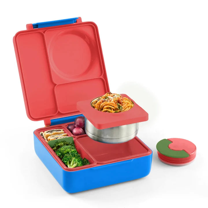 Lonchera OmieBox con Termo para Comida Caliente - Rojo Scooter