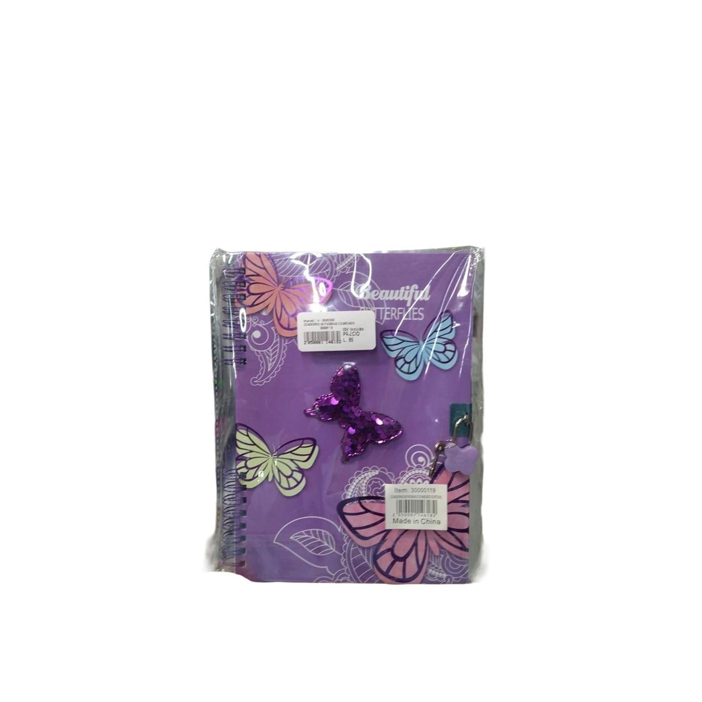 60-PAGE NOTEBOOK WITH ASSORTED LOCK