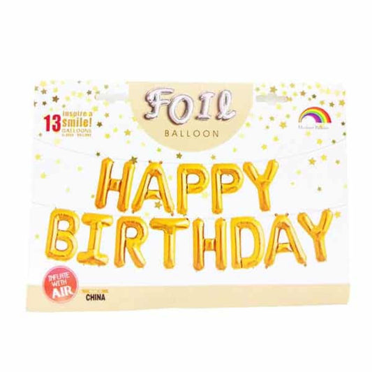 16 ASSORTED HAPPY BIRTHDAY BALLOONS