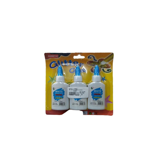 SET OF 3 WHITE GLUE BOTTLES