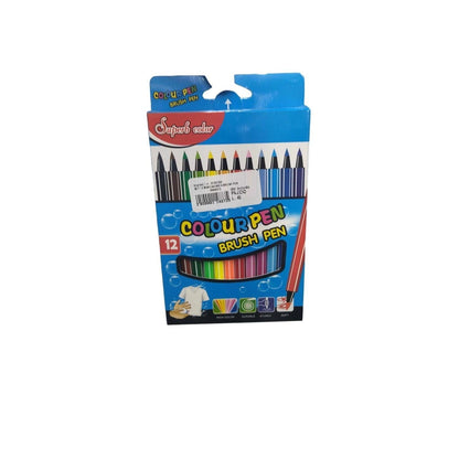 SET OF 12 BRUSH PEN MARKERS