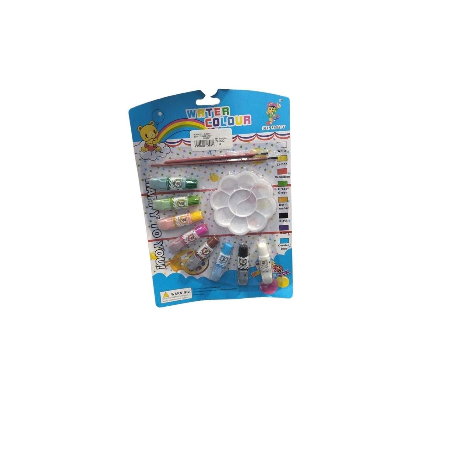 SET 8 COLORES D/AGUA