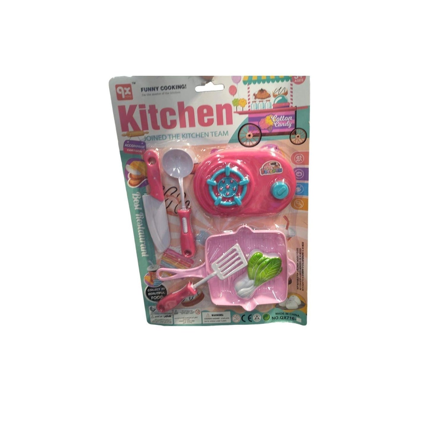 JUEGO D/COCINA C/ESTUFA Y ACCESORIOS