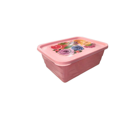 RECTANGULAR CONTAINER WITH LID 23.5X17.5X9 VE