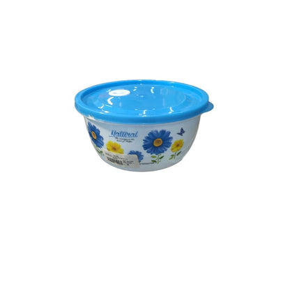 CONTAINER WITH ROUND LID 19.8X19.2X9 BL