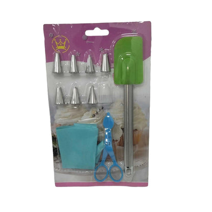SET OF PASTRY BAG WITH SPATULA AND SCISSORS