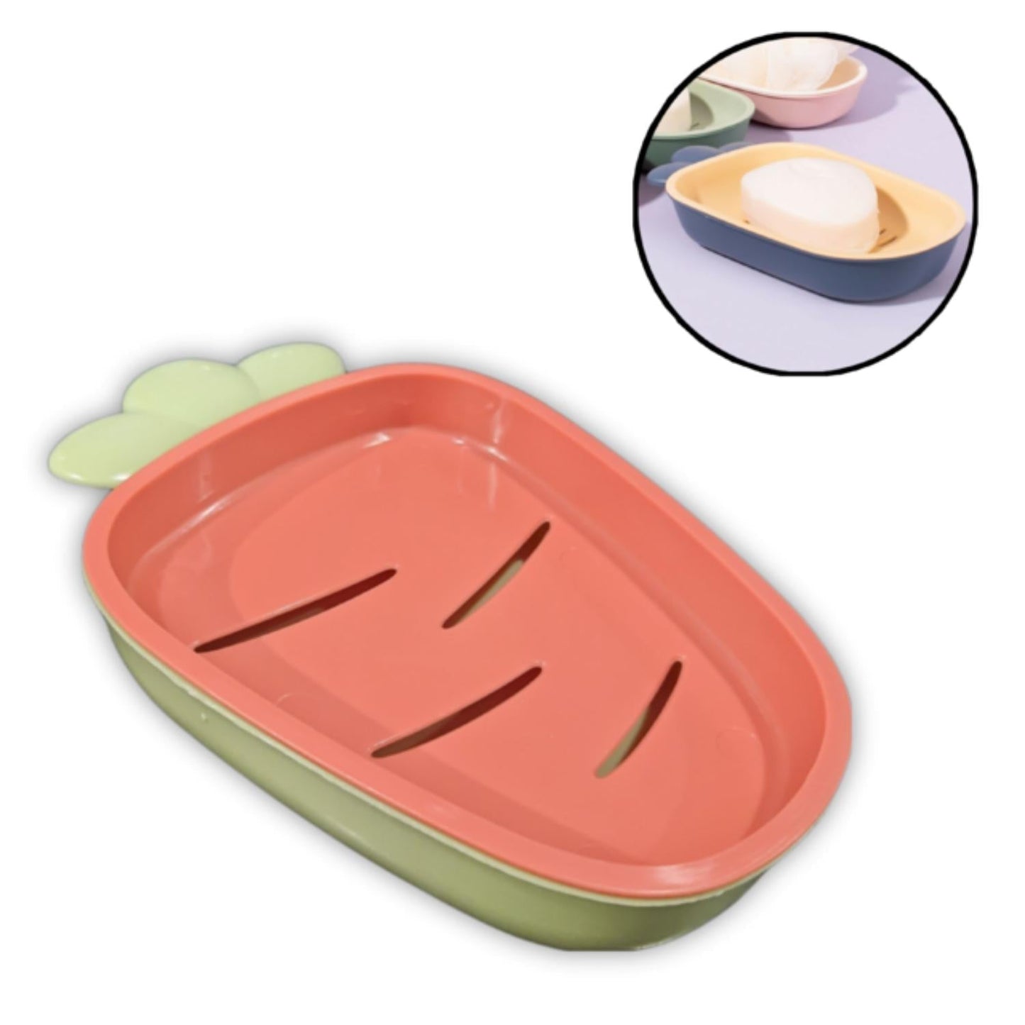 JABONERA TIPO ZANAHORIA 16.5X8.3X4.5CM