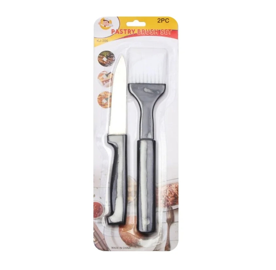 SET CUCHILLO+BROCHA DE COCINA