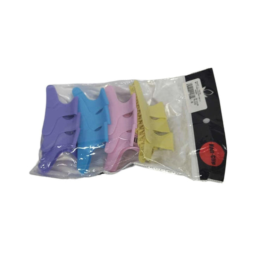 SET 12 GANCHOS 8.5CM P/CABELLO COLORES