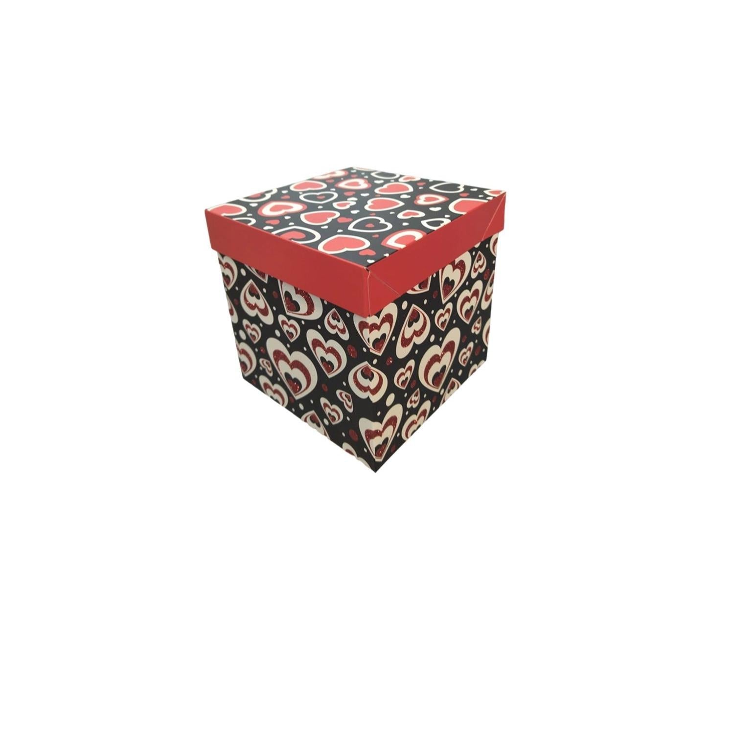 HEART GIFT BOX 15X15X15CM