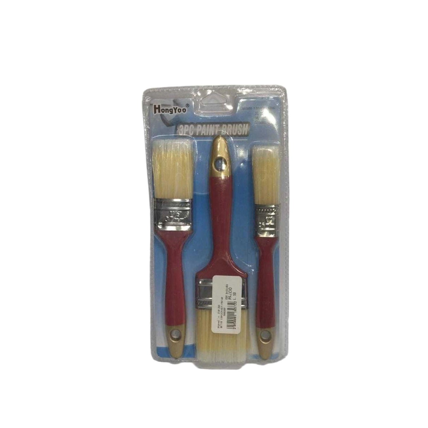 SET OF 3 BRUSHES FOR PAINT
