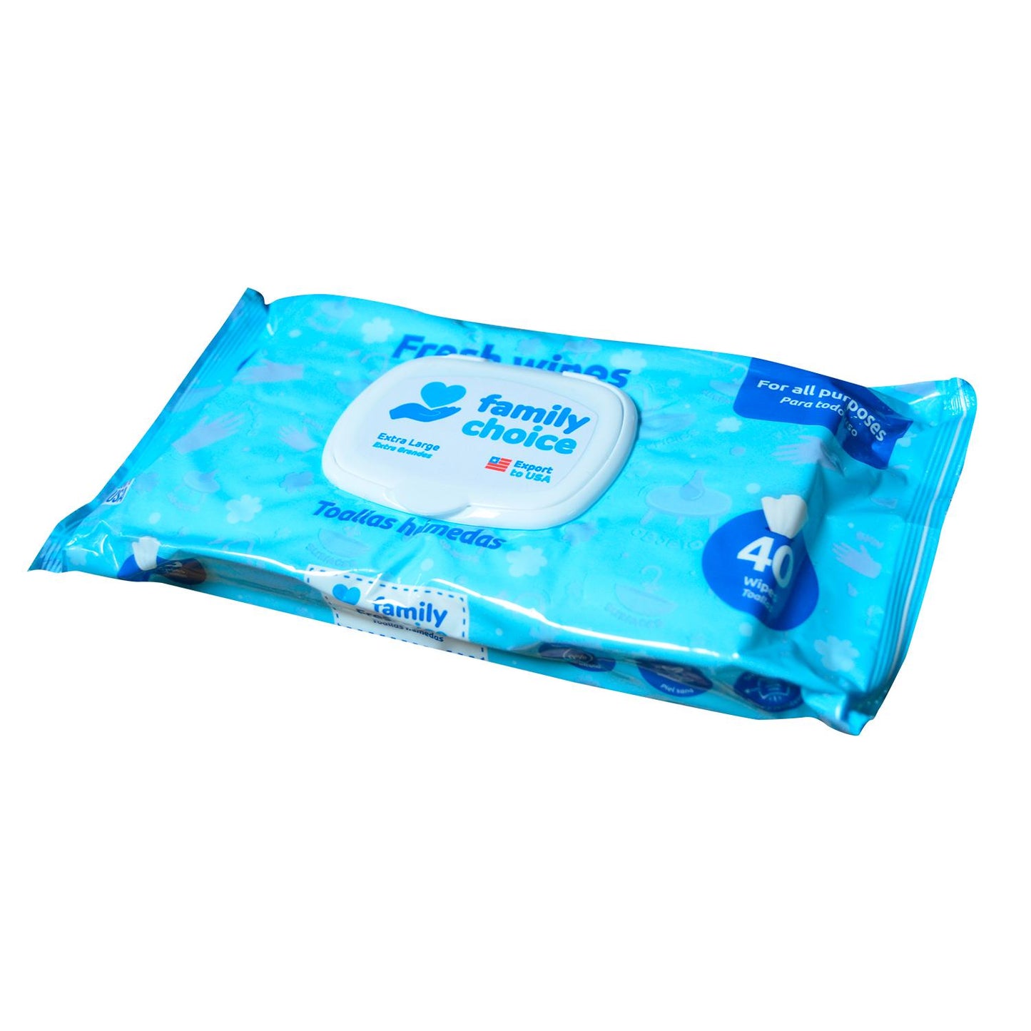 Family Choice Wet Towels 40 Count