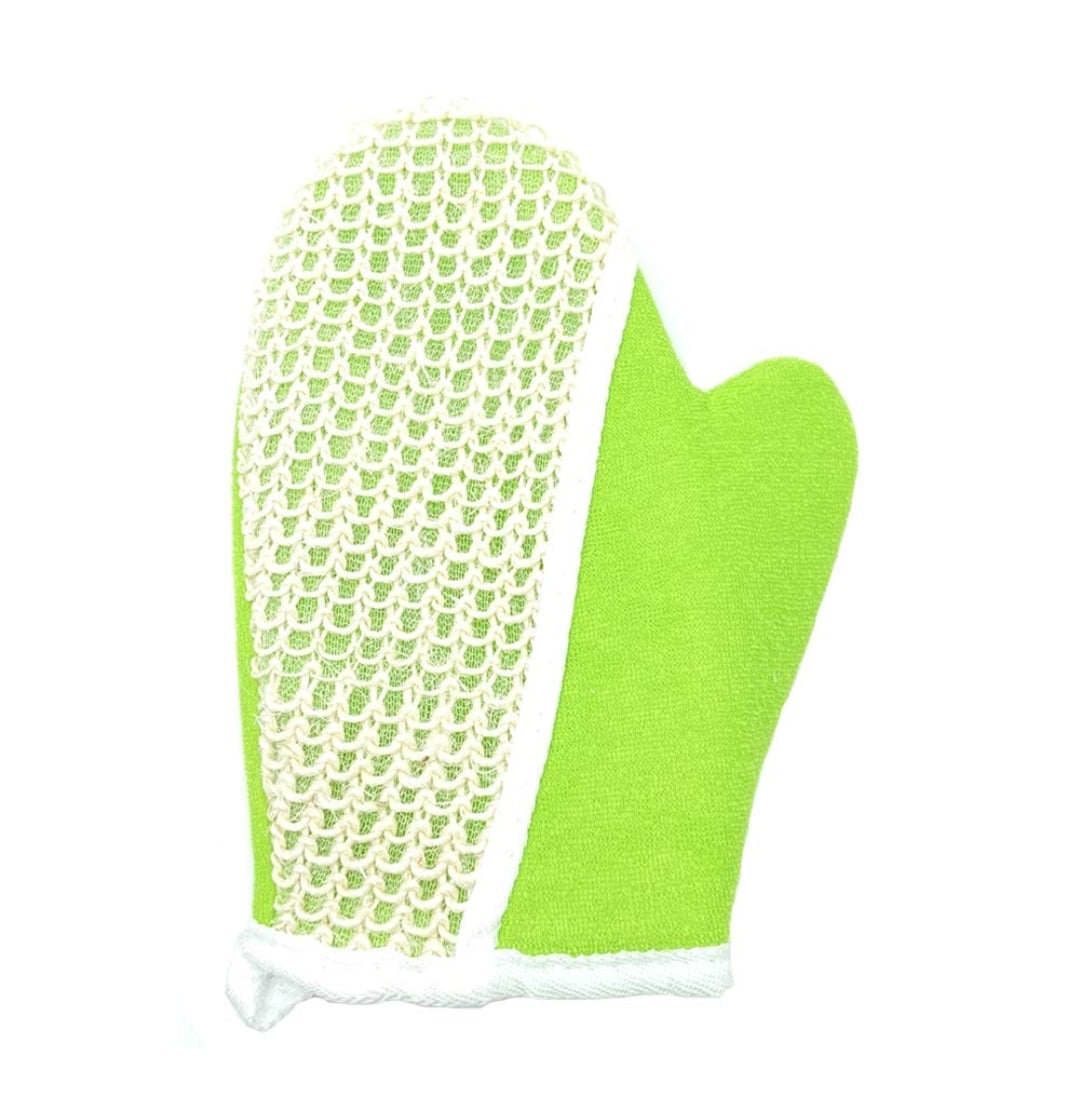 GUANTE ESPONJA D/BANO VE.