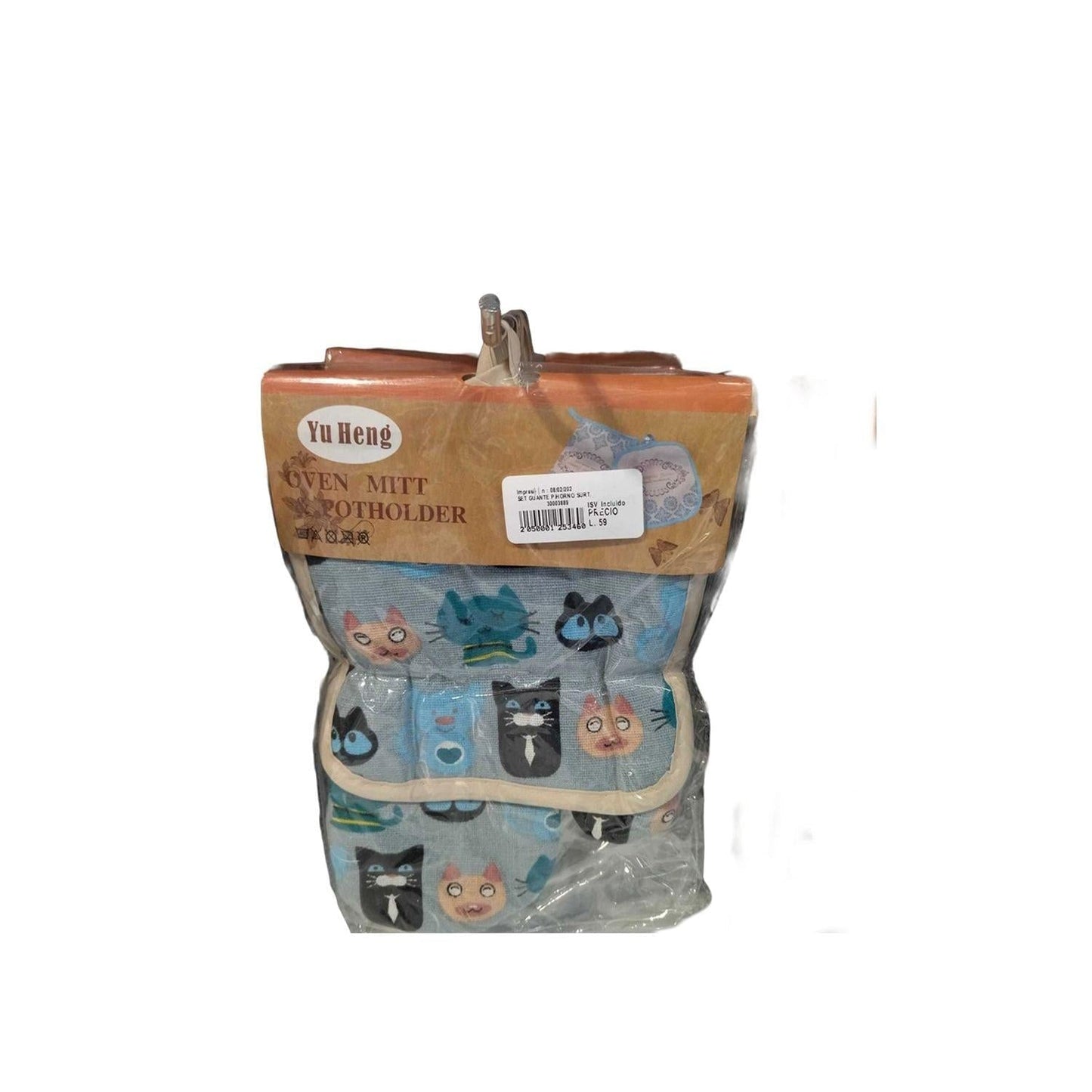 SET GUANTE P/HORNO SURT.