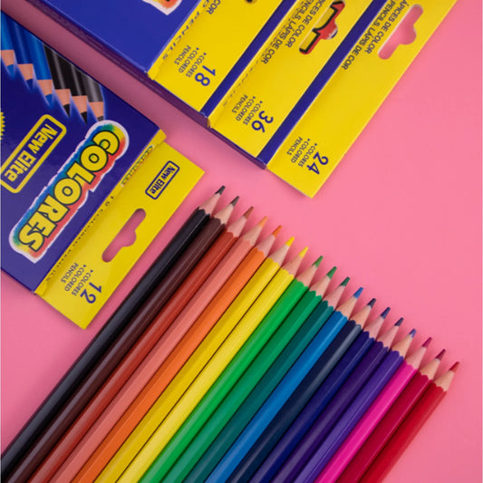 Box of 18 Assorted Colored Pencils