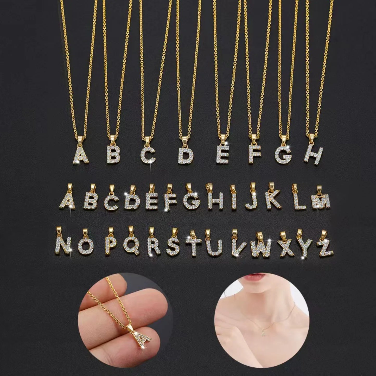 Collar Dije D/Letra Surt.
