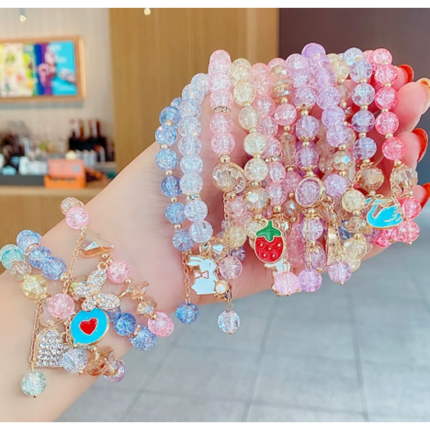 Pulsera P/Mujer Surt. Dijes