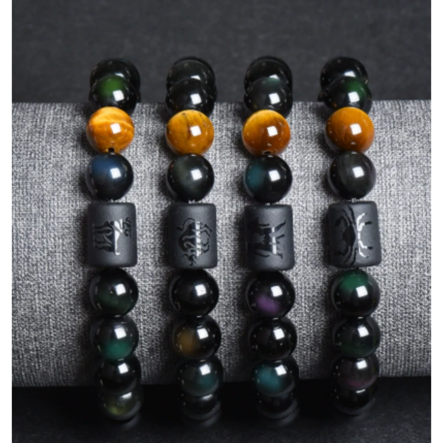 Pulsera D/Perlas Color Negro