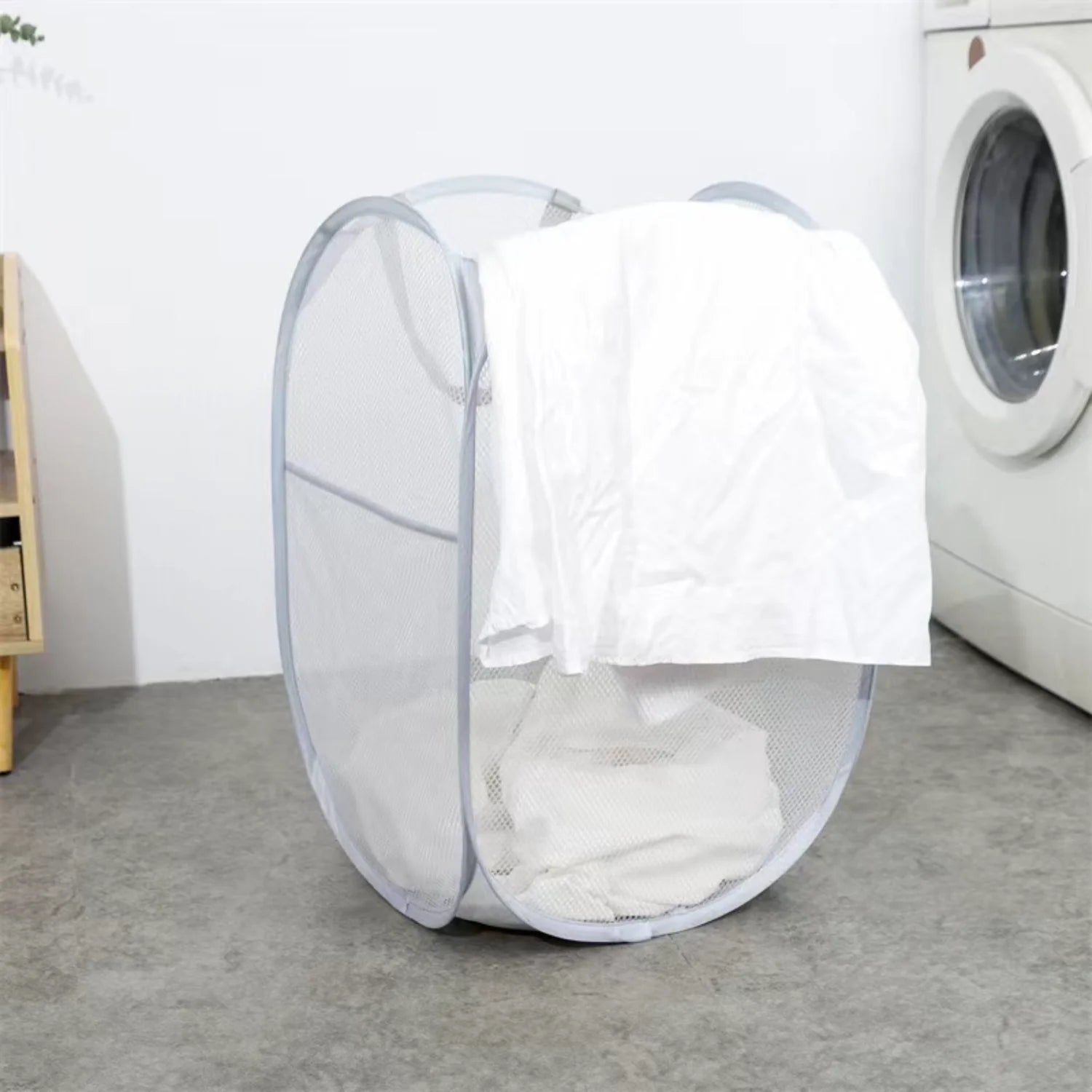 Cesto P/Ropa Sucia 36X60Cm Plegable Surt