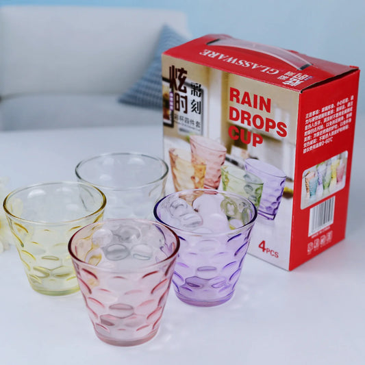 Set 4 Vasos D/Vidrio 180Ml Surt.