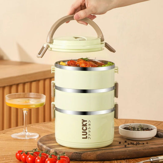 3-Tier Lunch Box 15X15X22Cm