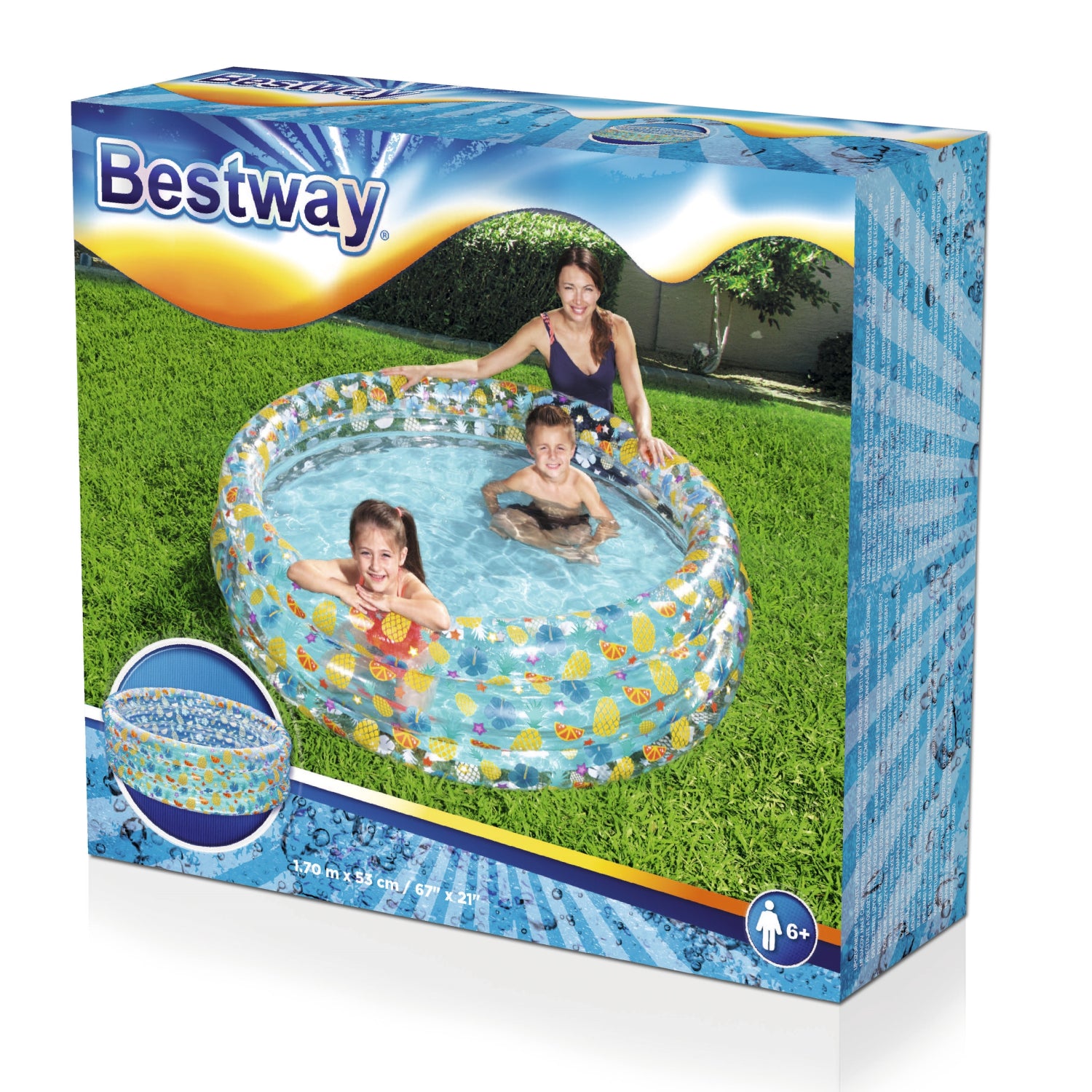 PISCINA INFLABLE 3 RINES 67X21