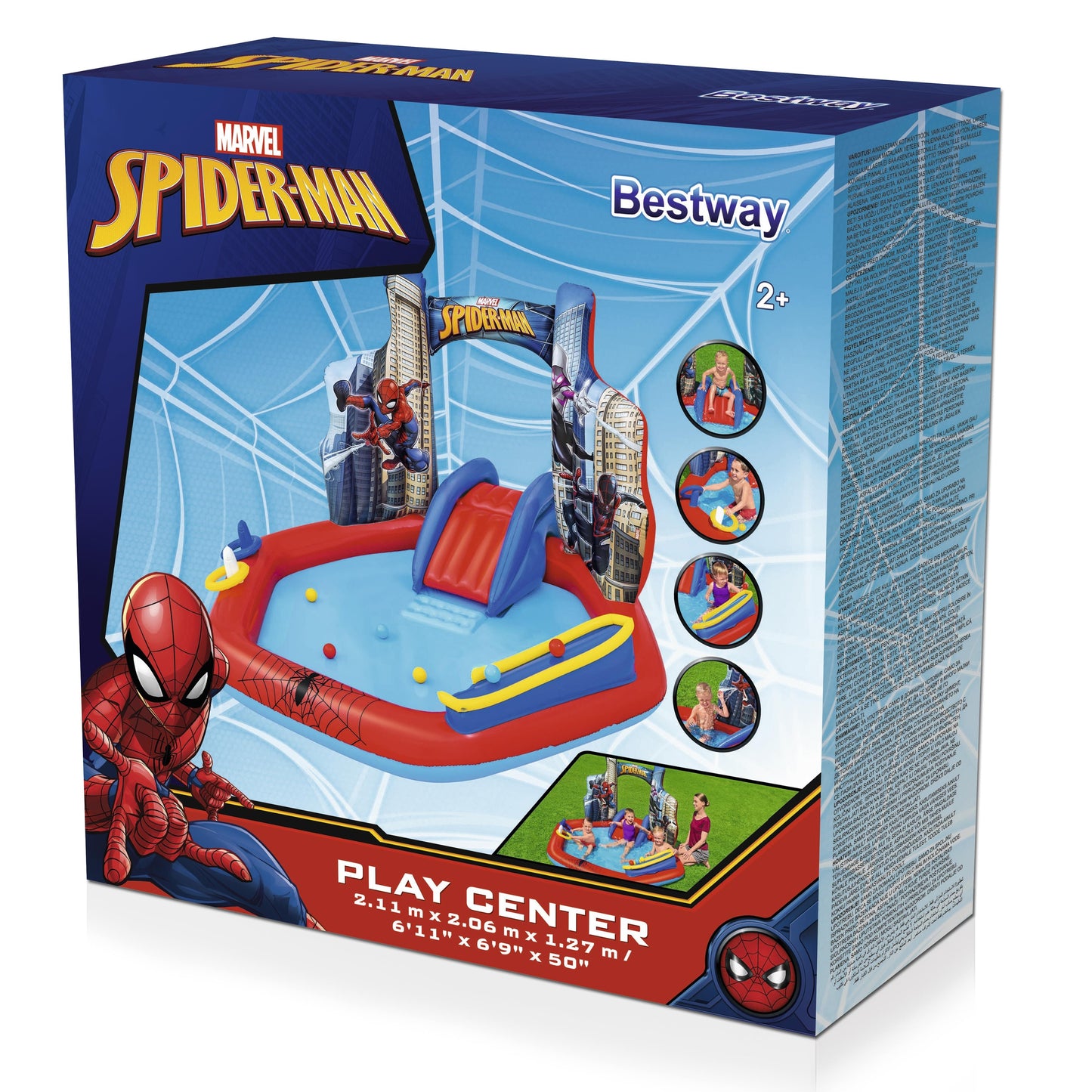 SPIDERMAN INFLATABLE PLAYSET 2.11X2.06X1.2