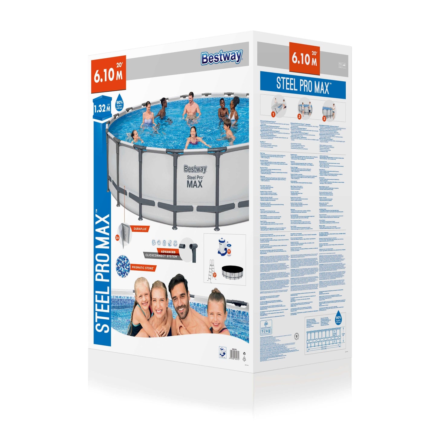 BESTWAY SET PISCINA METAL PRO MAX 20'x52