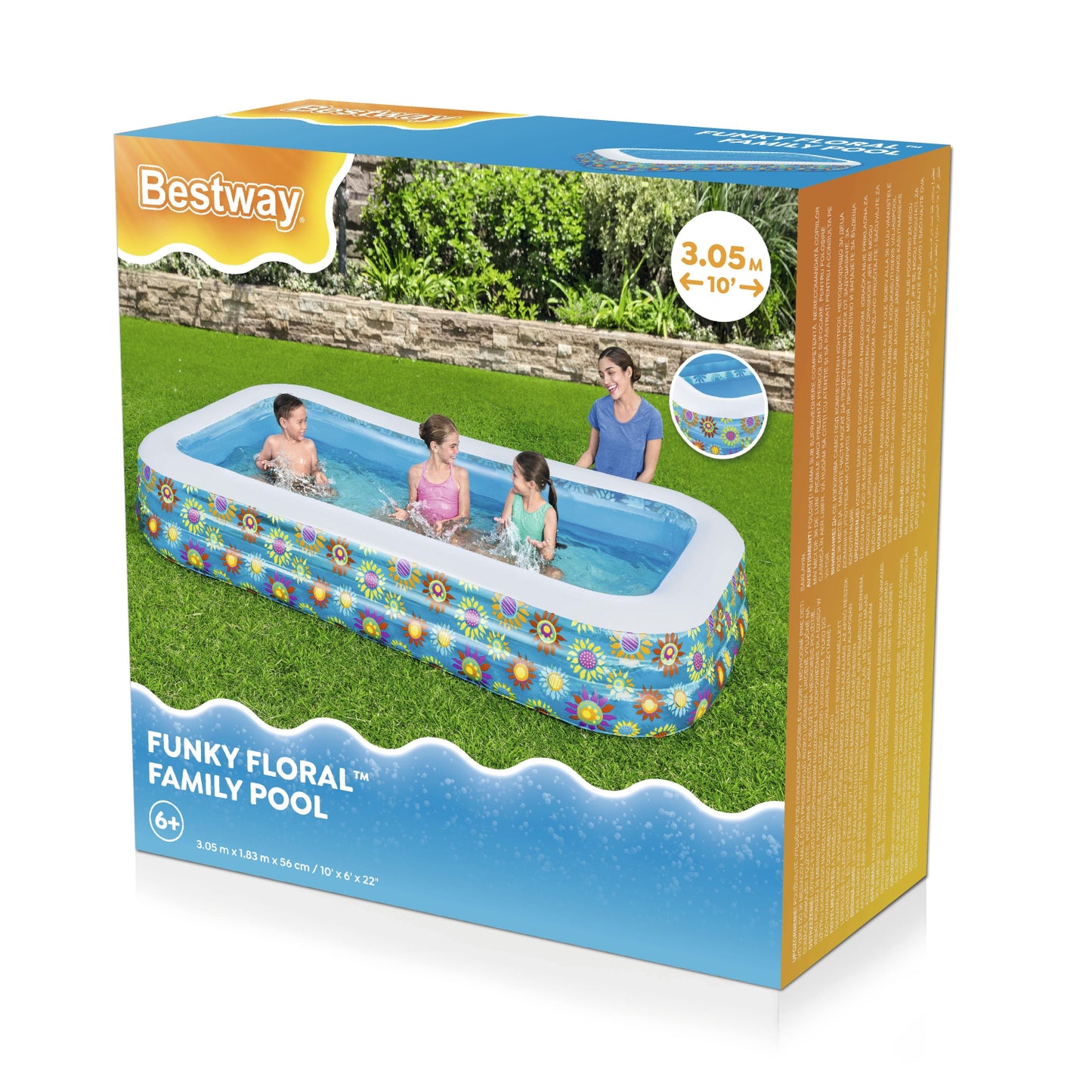 PISCINA C/DISENOS MARINOS DE 120 X22 X7