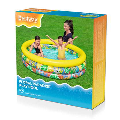 PISCINA INFLABLE P/NINOS 1.68X0.38M FLOR