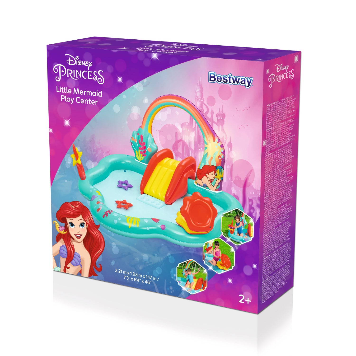 THE LITTLE MERMAID INFLATABLE PLAYSET 2.21X1.93X1.