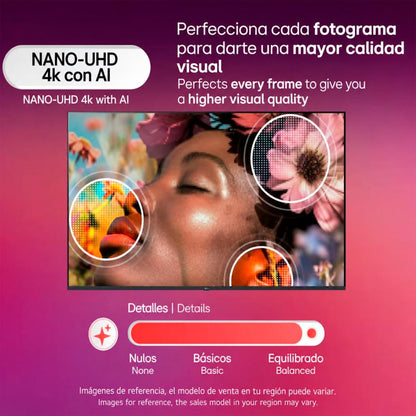 TV LG NANO 58 SMART AI THINQ UHD 4K NU8