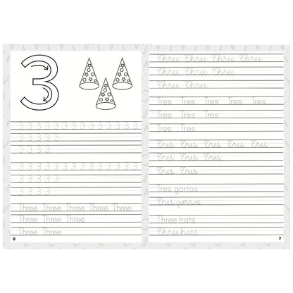 Libro Educativo Jugando a Escribir Abecedario - Español/Inglés (+5 Años)