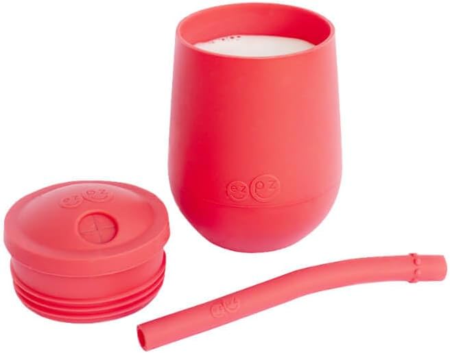 EZPZ Mini Cup + Straw Training System Coral PKSTC004
