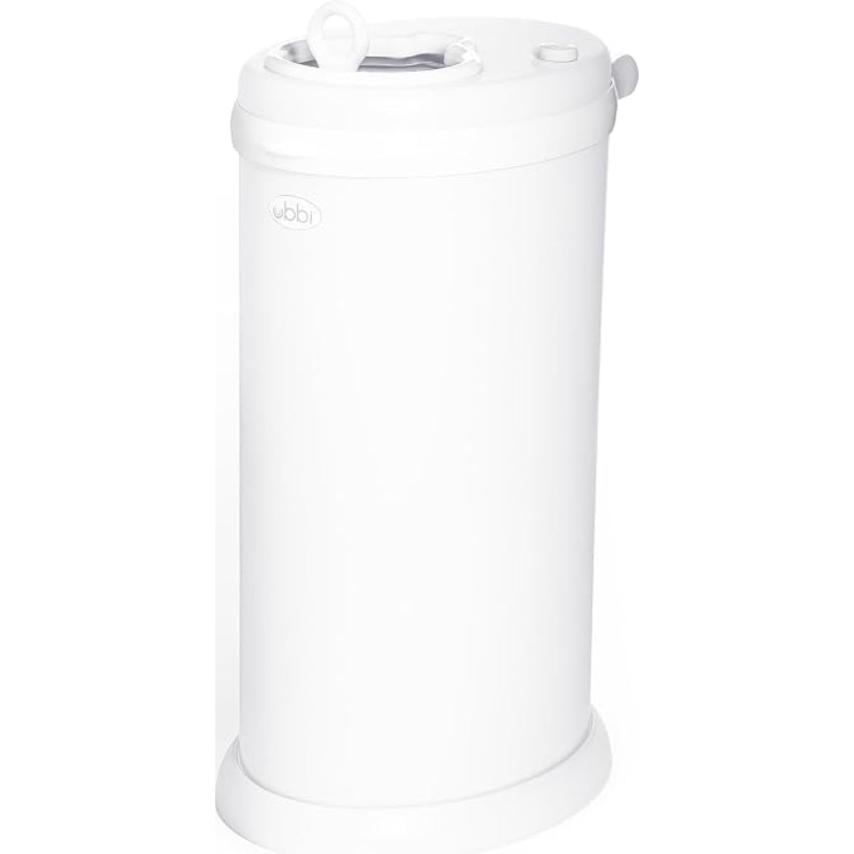 Ubbi Cubo de Pañales - Acero Inoxidable, Acabado Matte Blanco