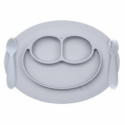 Set de Alimentación EZPZ Mini Feeding Set Pewter PKMFP003