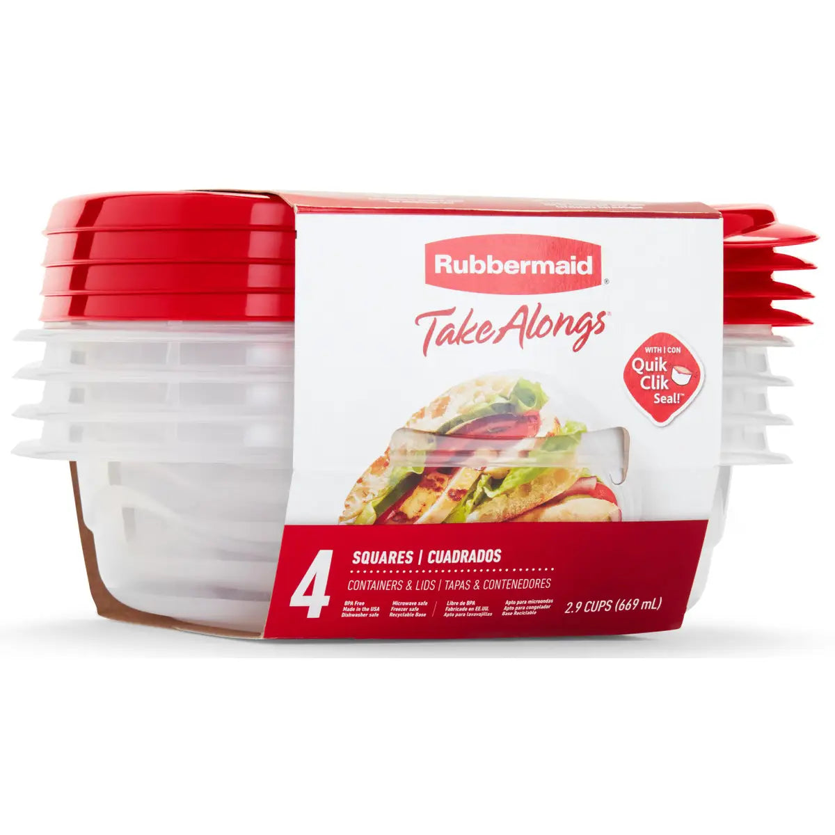Set de Recipientes Rubbermaid 4 Pzs 29 Tazas (2086751)