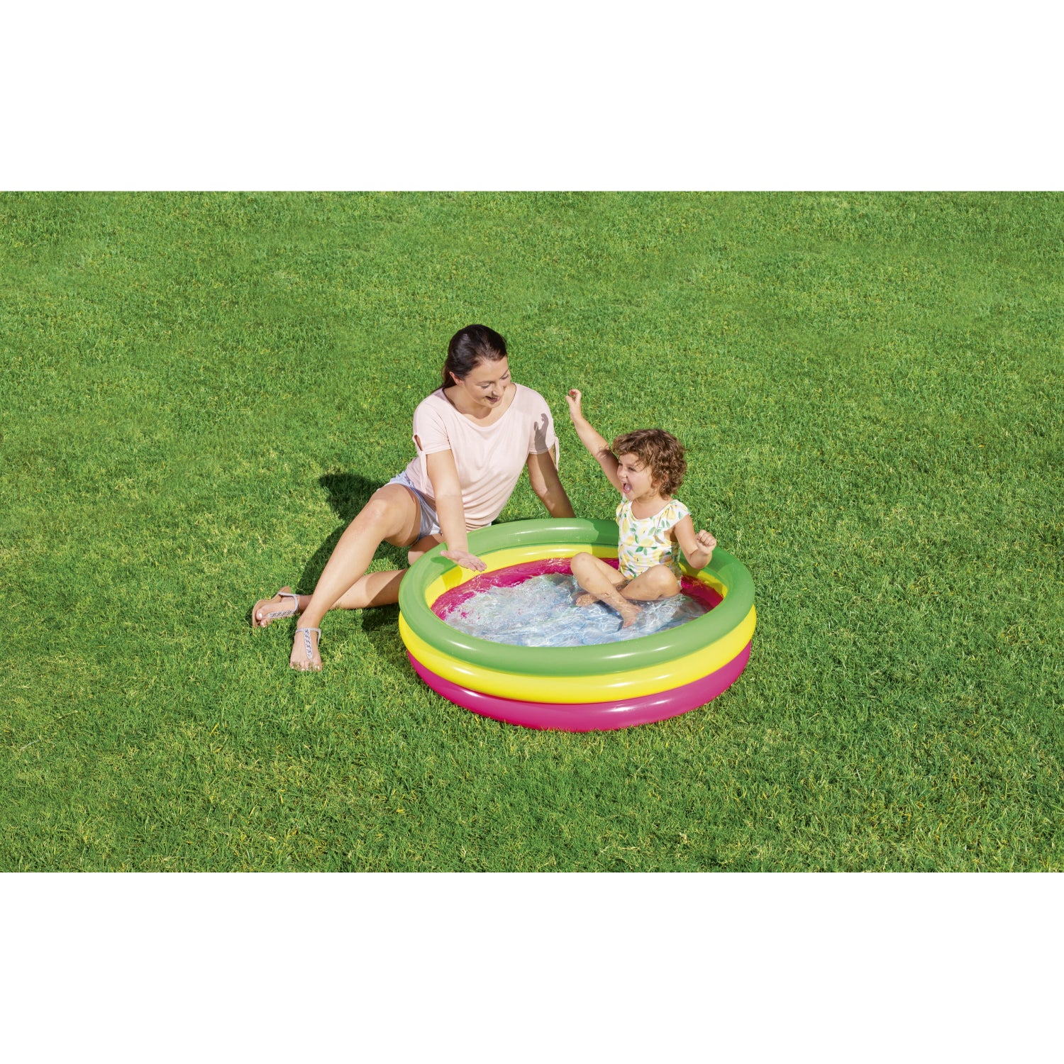 INFLATABLE POOL FOR CHILDREN WITH 3 RINGS, 1.02M