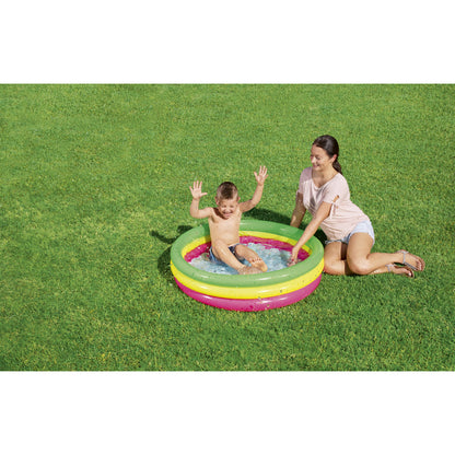 INFLATABLE POOL FOR CHILDREN WITH 3 RINGS, 1.02M