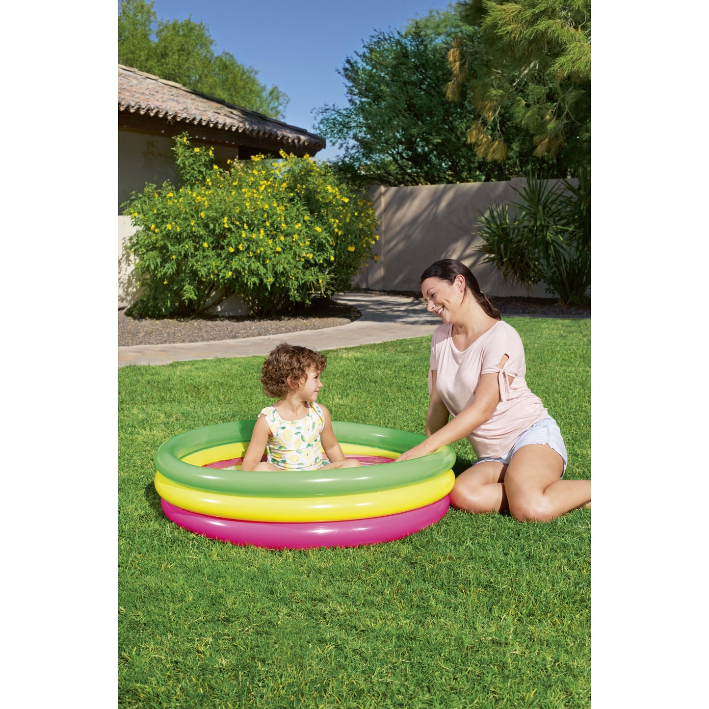 INFLATABLE POOL FOR CHILDREN WITH 3 RINGS, 1.02M