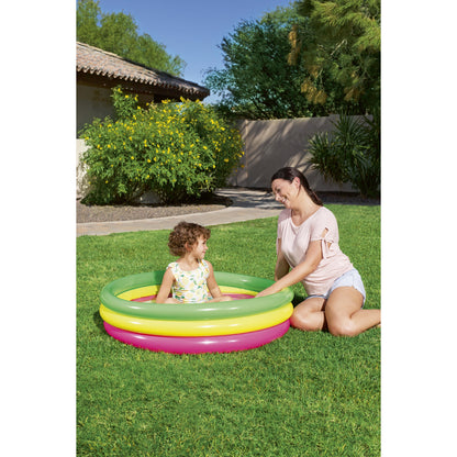 INFLATABLE POOL FOR CHILDREN WITH 3 RINGS, 1.02M