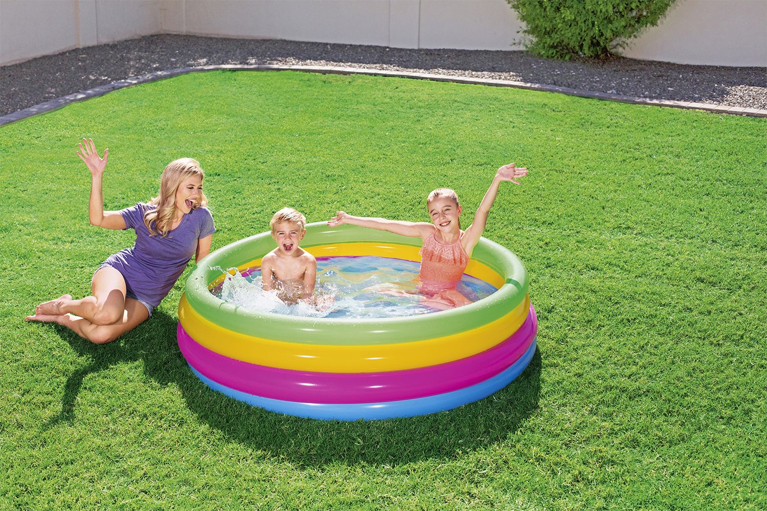 PISCINA INFLABLE 4 RINES 62X18