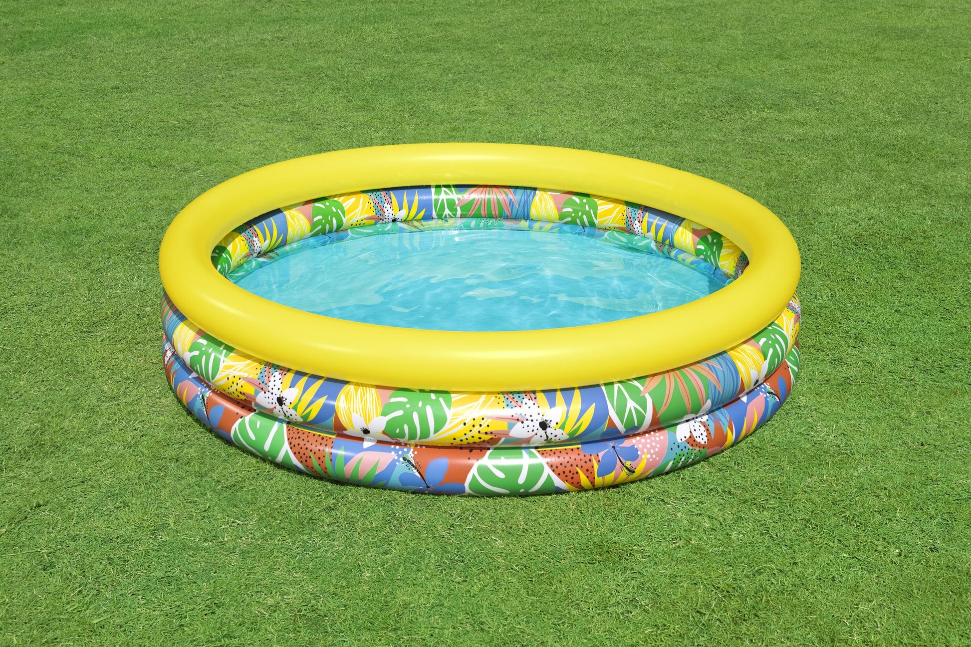 PISCINA INFLABLE P/NINOS 1.68X0.38M FLOR