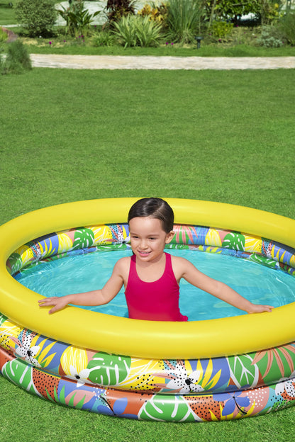 PISCINA INFLABLE P/NINOS 1.68X0.38M FLOR