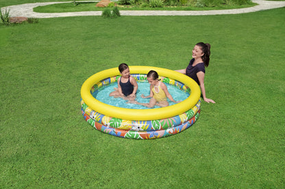 PISCINA INFLABLE P/NINOS 1.68X0.38M FLOR