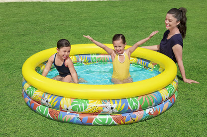 PISCINA INFLABLE P/NINOS 1.68X0.38M FLOR