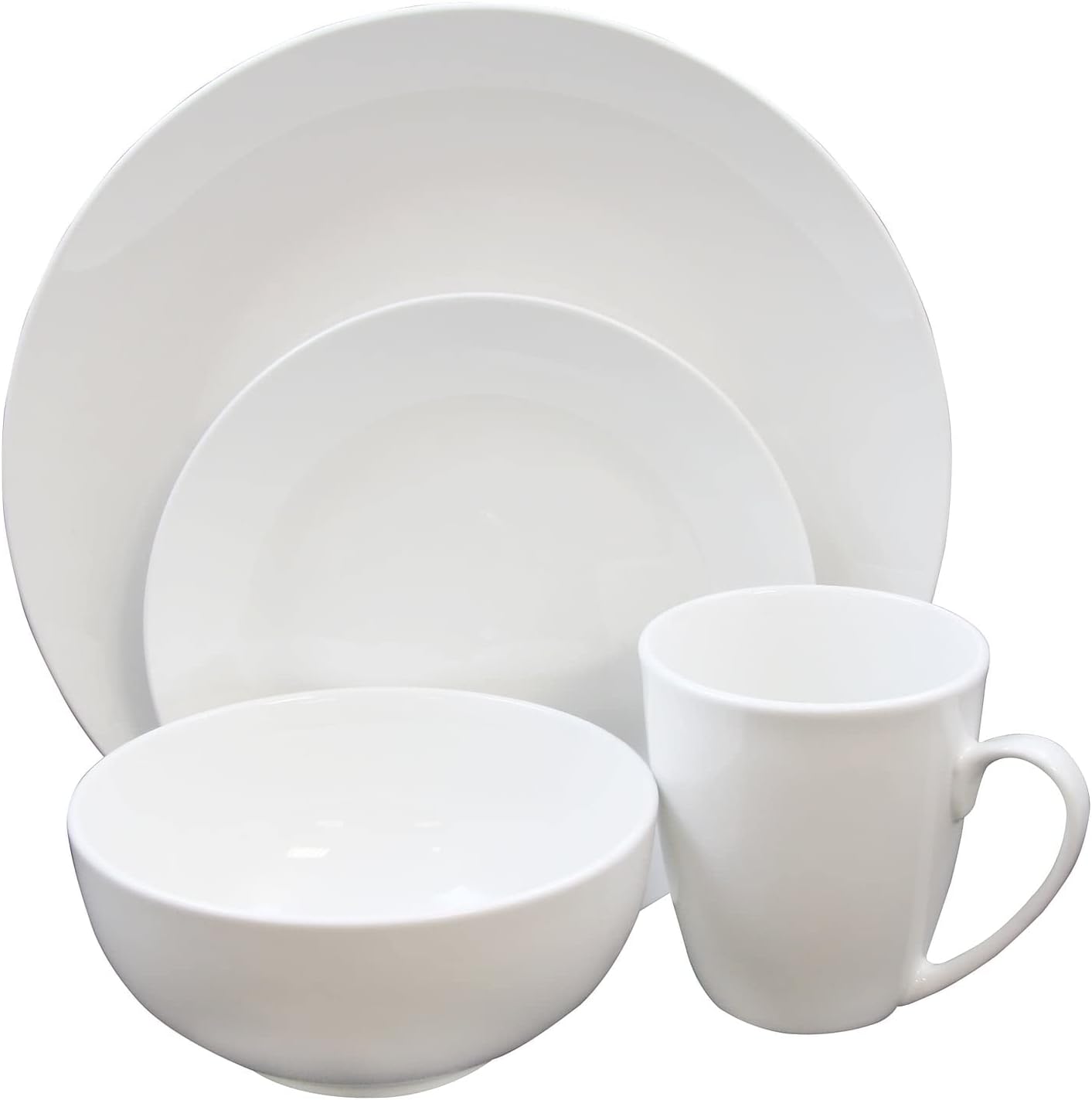 Set Vajilla Gibson Home Ogalla 16pz Porcelana Blanca 105965.16
