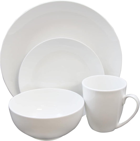 Set Vajilla Gibson Home Ogalla 16pz Porcelana Blanca 105965.16
