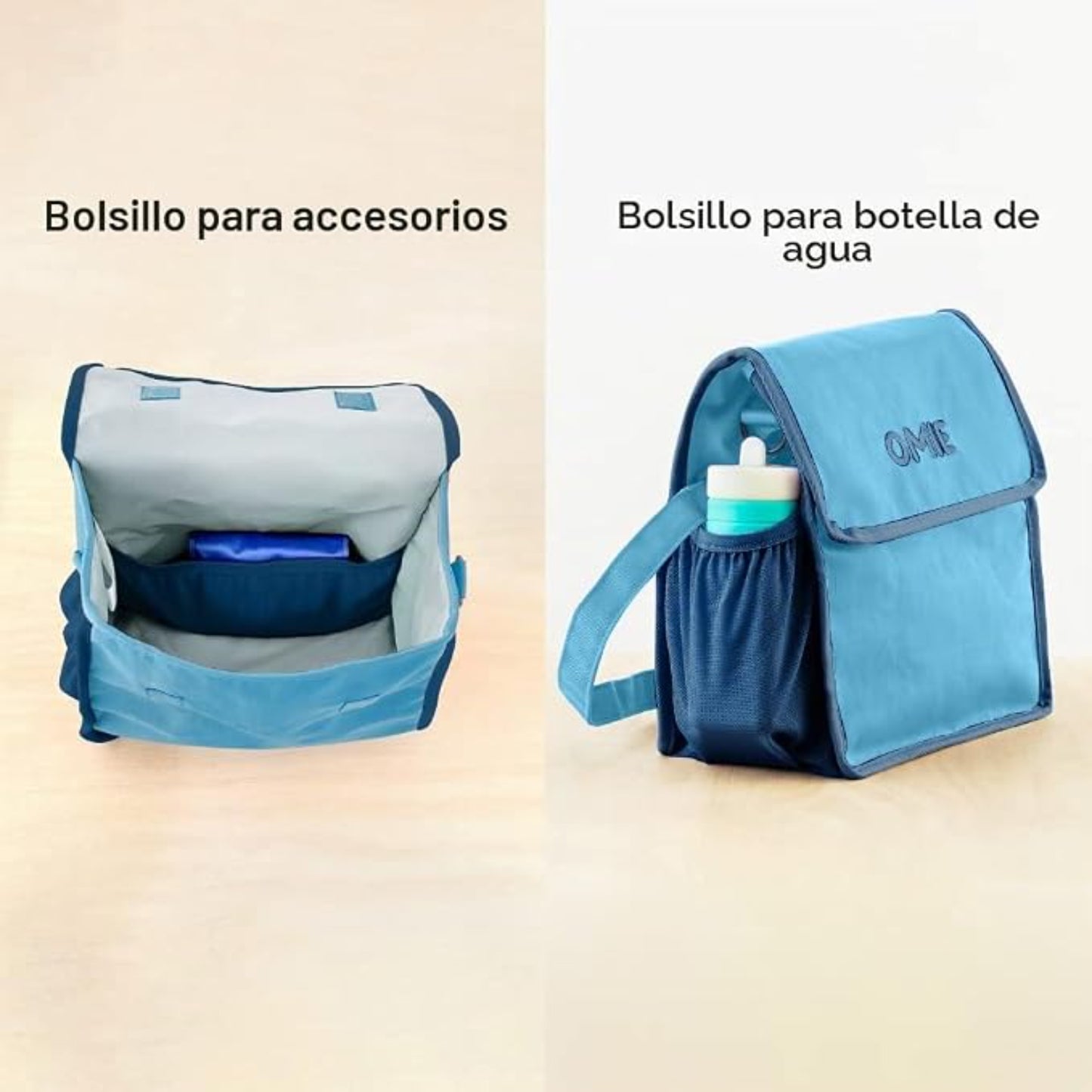 Bolso Tote para Lonchera Omie - Azul OM7503