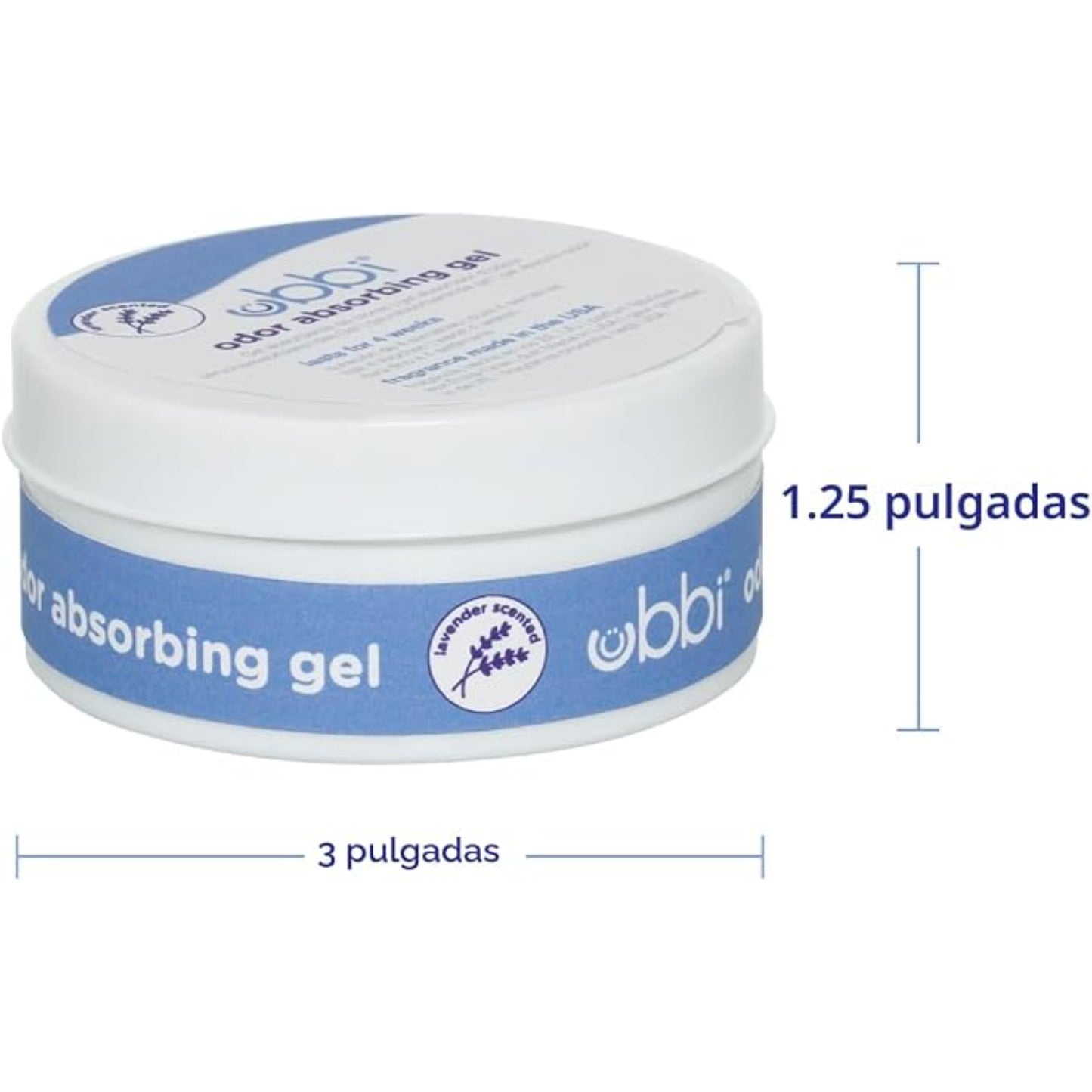 Ubbi Absorbente de Olores en Gel - Color Periwinkle